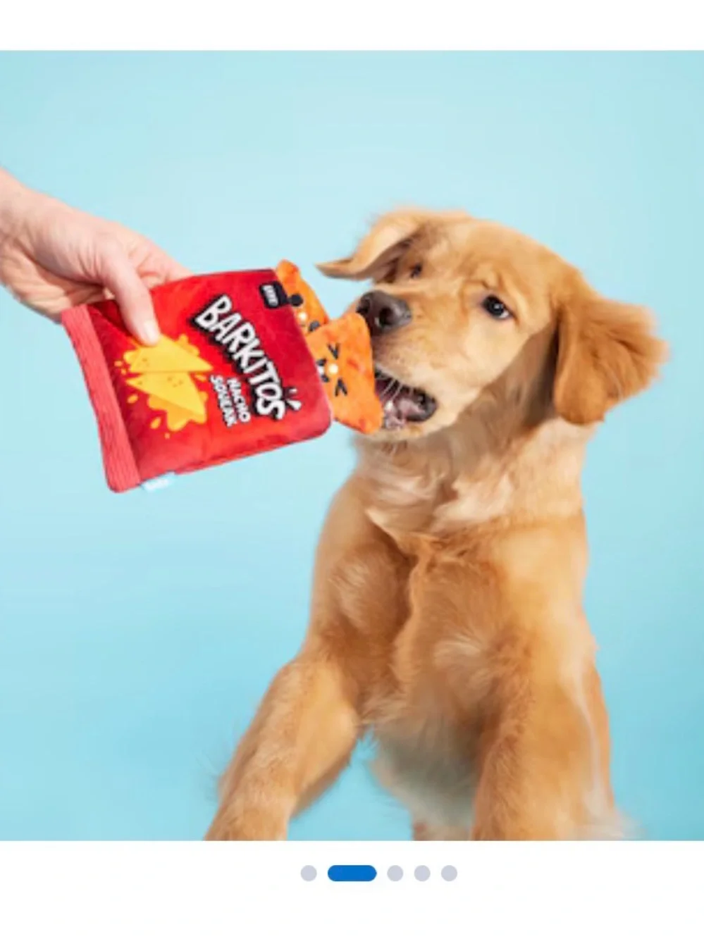 BARK Nacho Squeak Chips Dog Toy